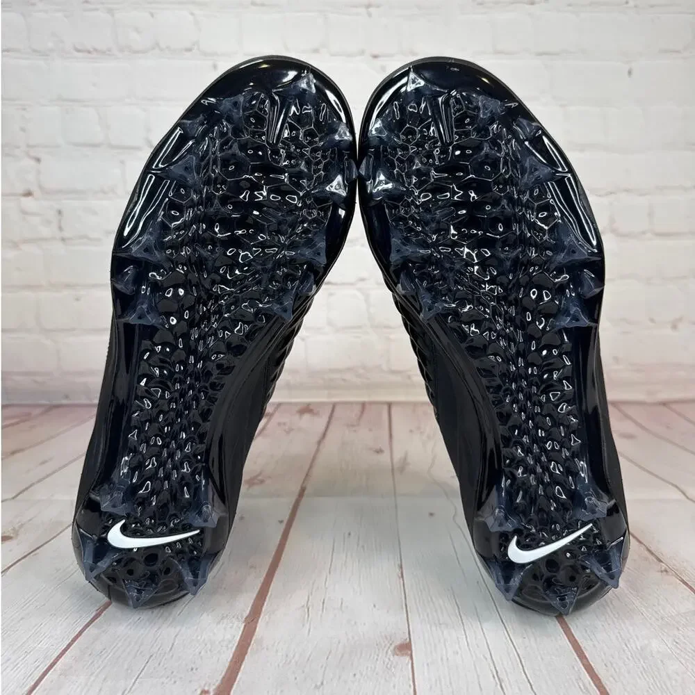 Nike Force Savage Pro 2 Mid Black White Football Cleats Mens Sz 10.5 AH4000-002 - Picture 10 of 11